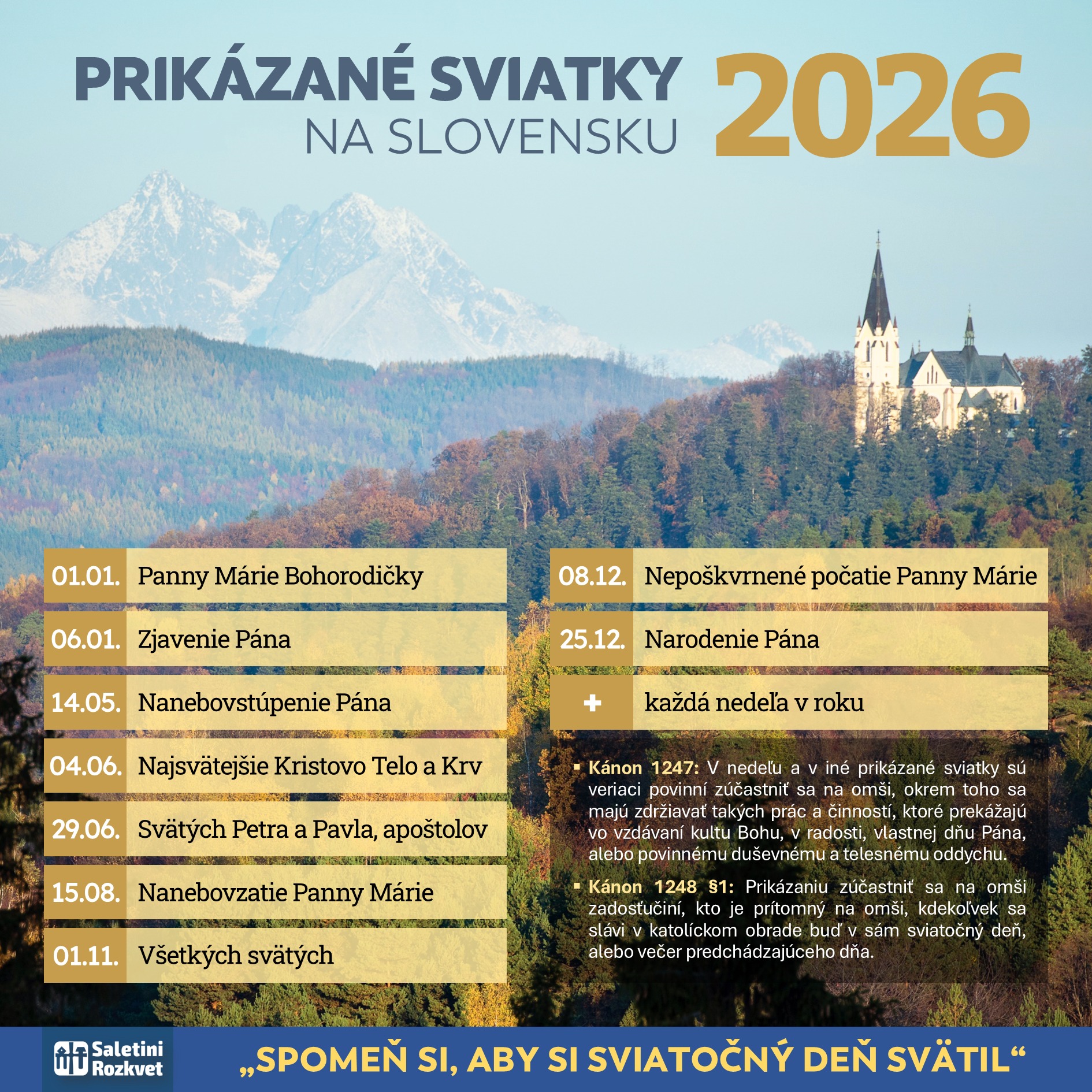 Prik&aacute;zan&eacute; sviatky